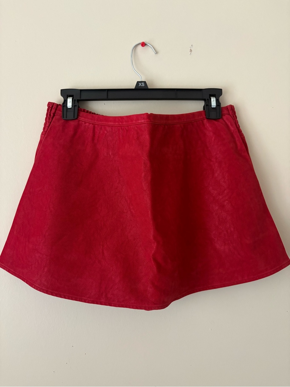We The Free Free People Red Suede Skort Sz. M New